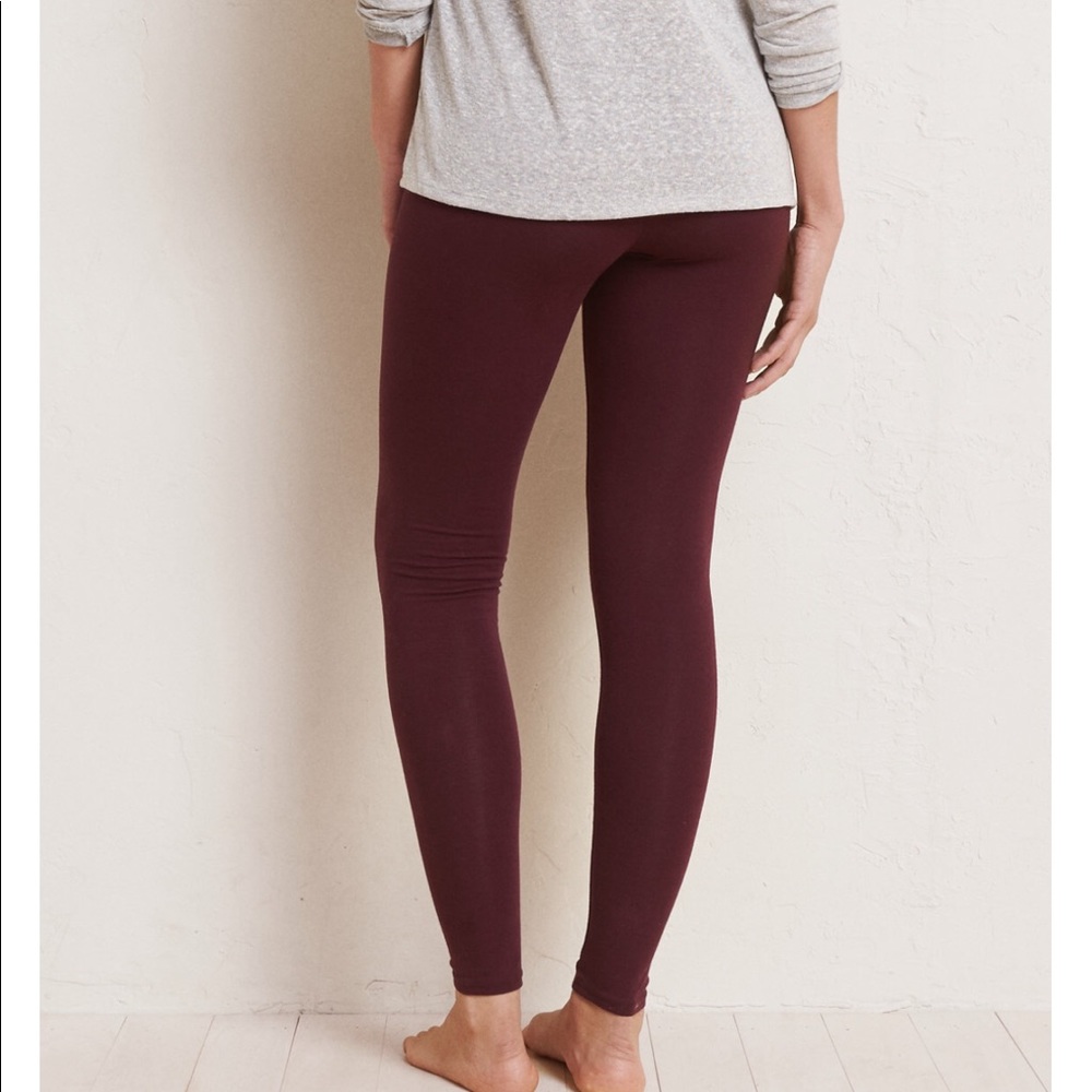 Aerie Chill Leggings in Maroon NWT
